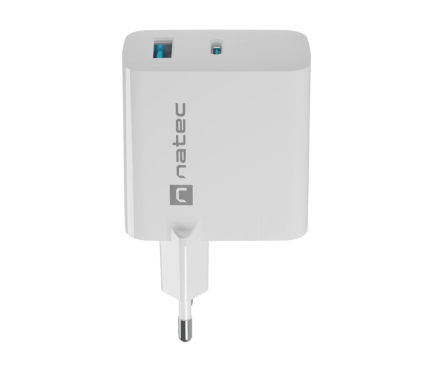 Natec RIBERA GAN 1X USB-A + 1X USB-C 45W BIAŁA - 1480428 - zdjęcie 2